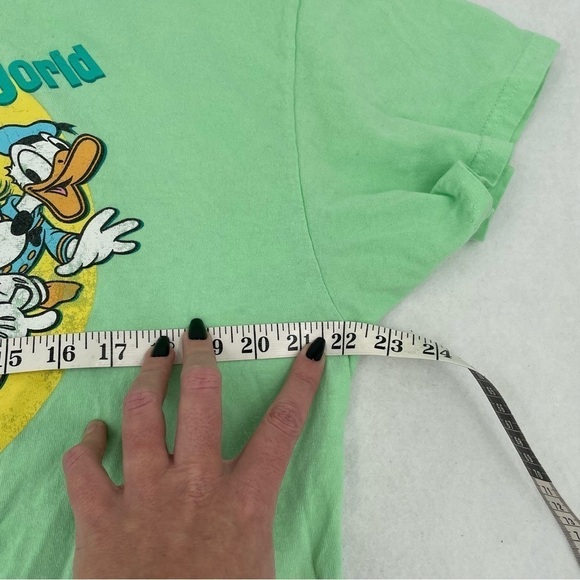 DISNEY Unisex Vintage Walt Disney World Mint Green T-Shirt Mickey & Friends XL - Picture 5 of 6